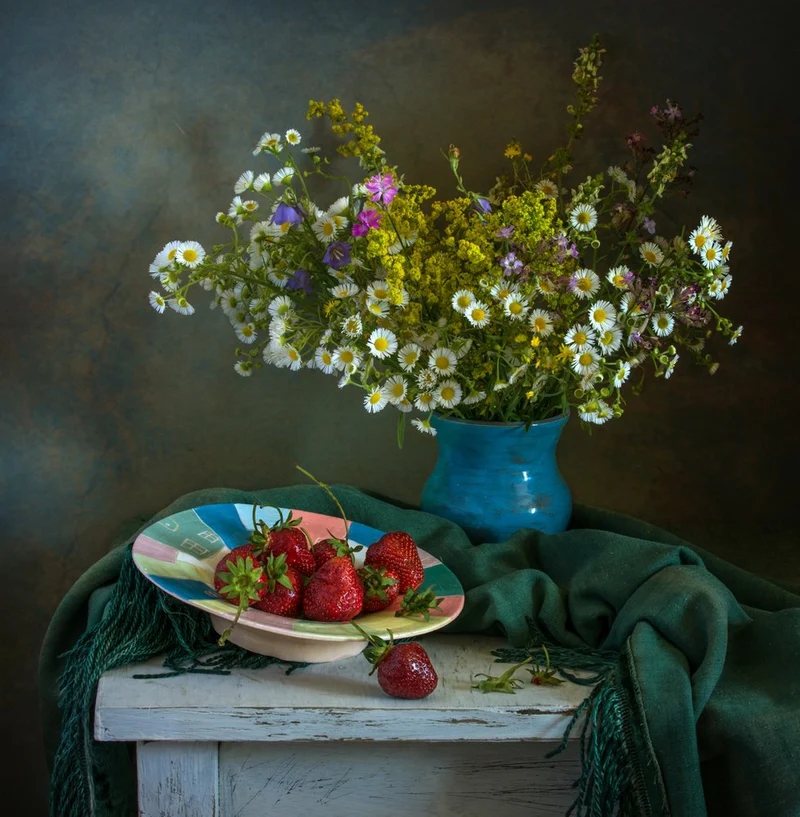 Wildflowers and Strawberries