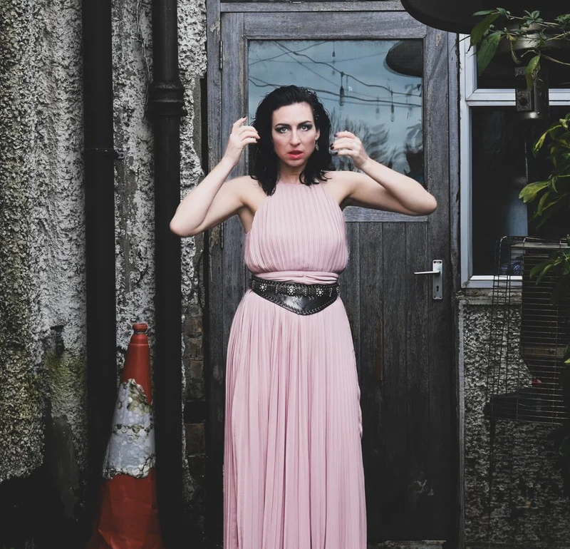 Pink Dress Urban Portrait