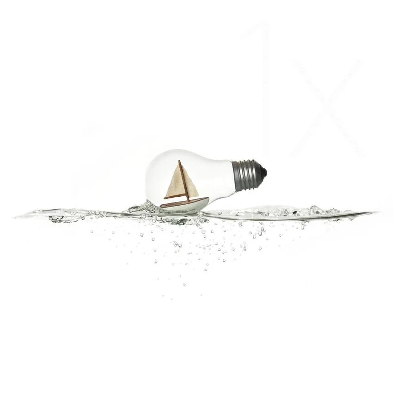 Floating Idea Bulb