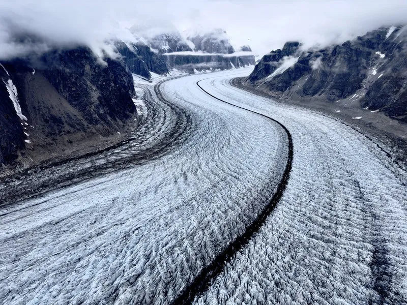 Winding Glacier Valley