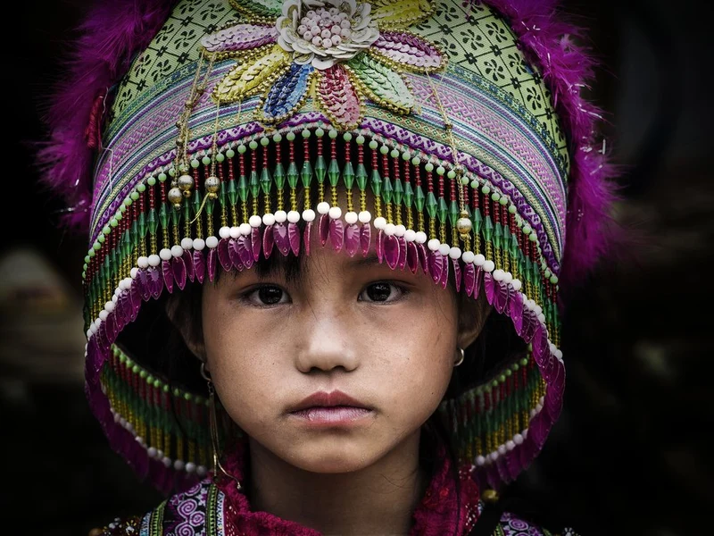 Vibrant Tribal Child