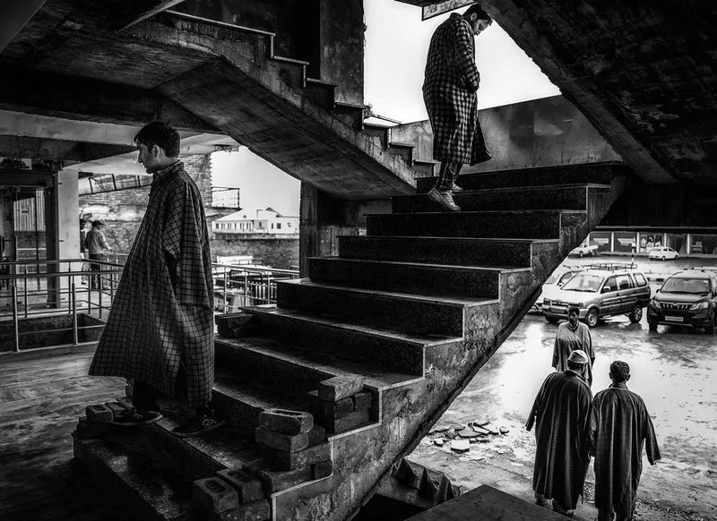 Kashmiri Men on Steps