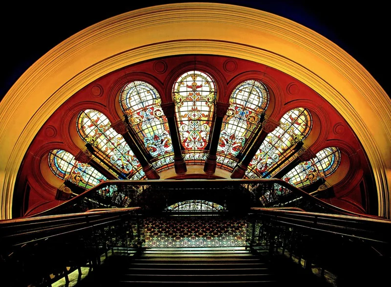 Elegant Architectural Stained Glass