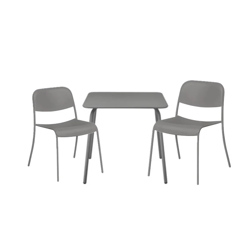 YUA Outdoormöbel Set Tisch und Stühle Granite Gray - blomus