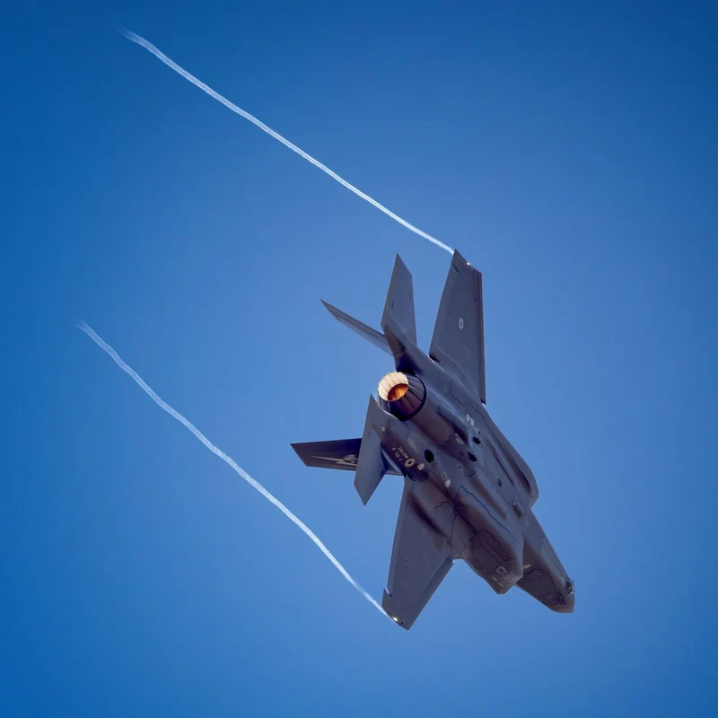 Fighter Jet Soaring Sky