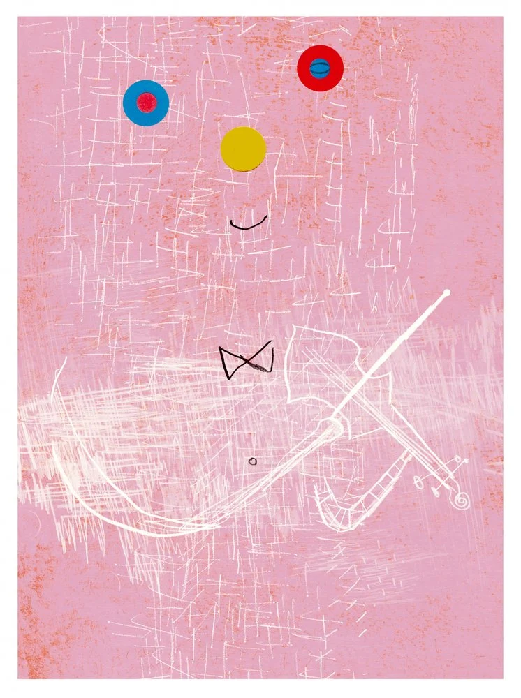 Abstract Violin Player
