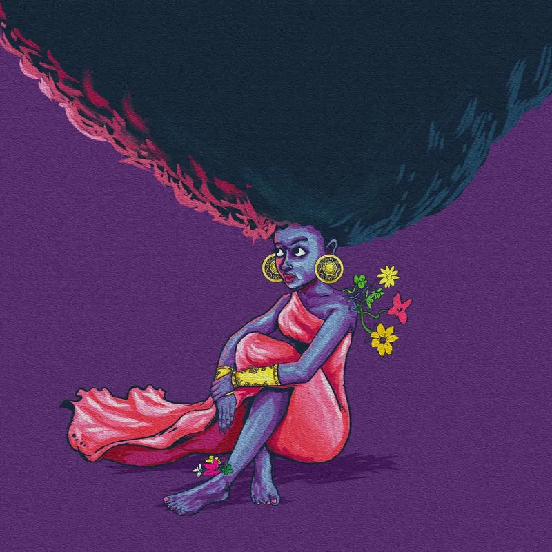 Flowering Purple Goddess