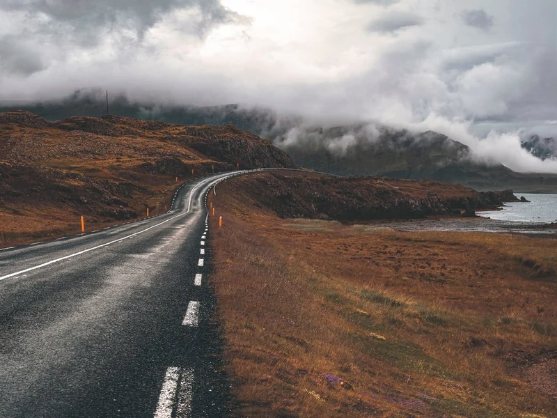 Dramatic Coastal Road