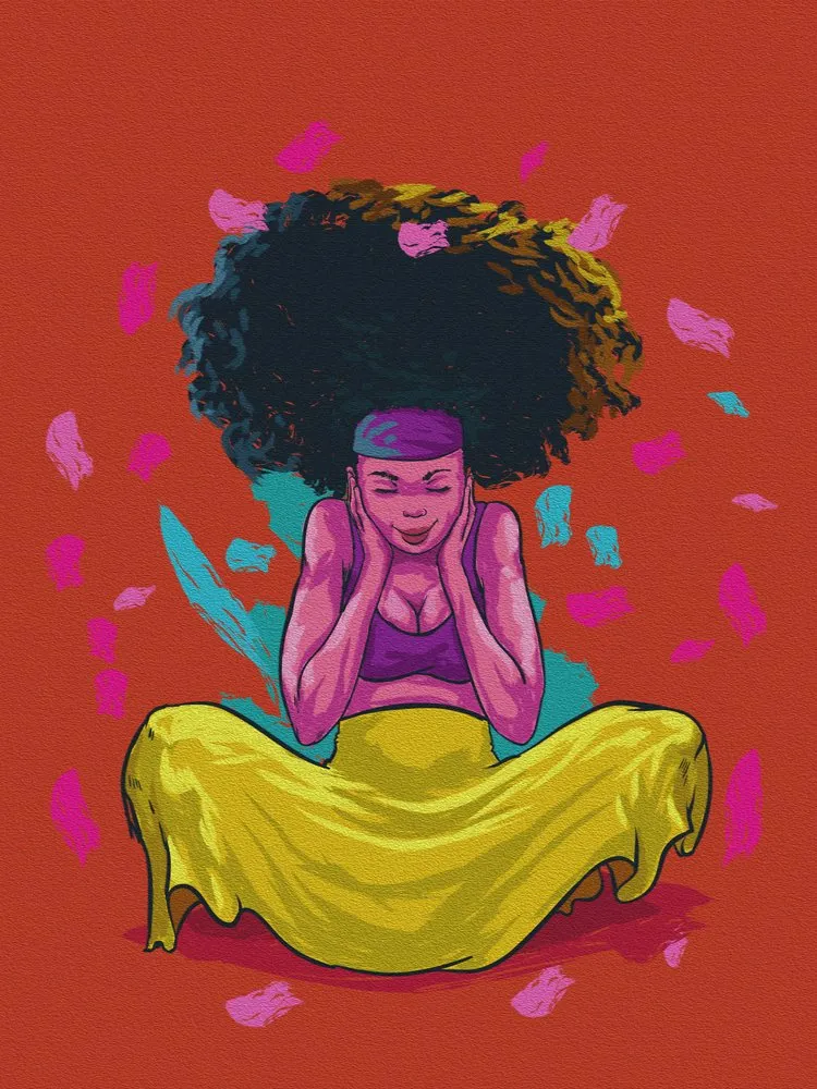 Vibrant Afro Serenity