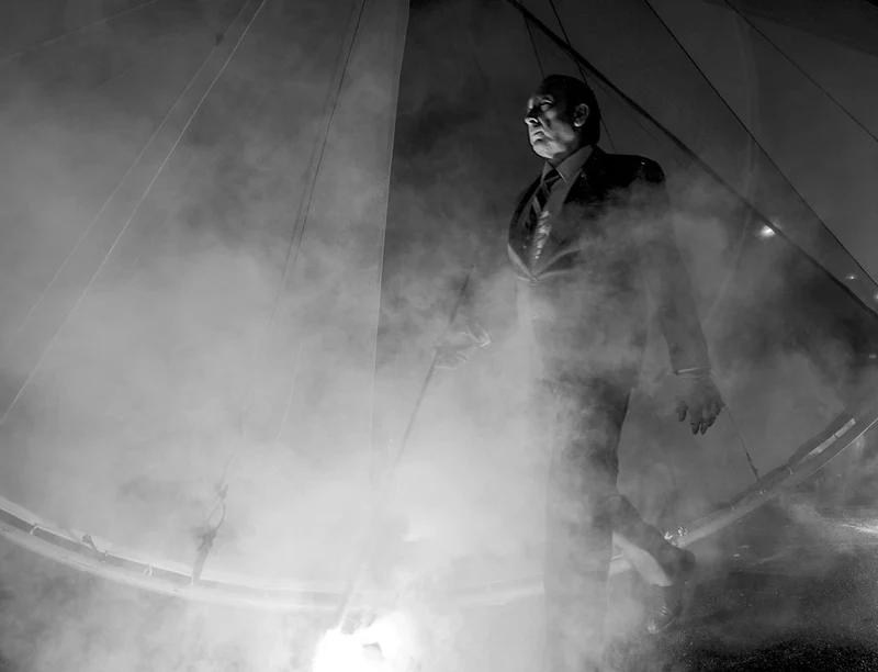 Mysterious Man in Smoke