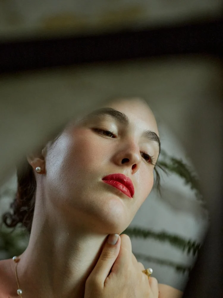 Elegant Woman in Pearls