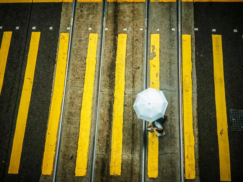 Yellow Street Umbrella