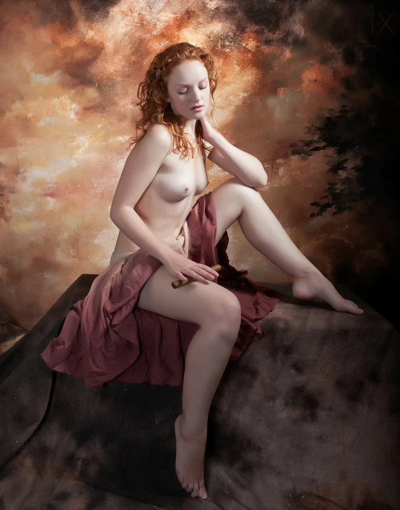Contemplative Nude Figure