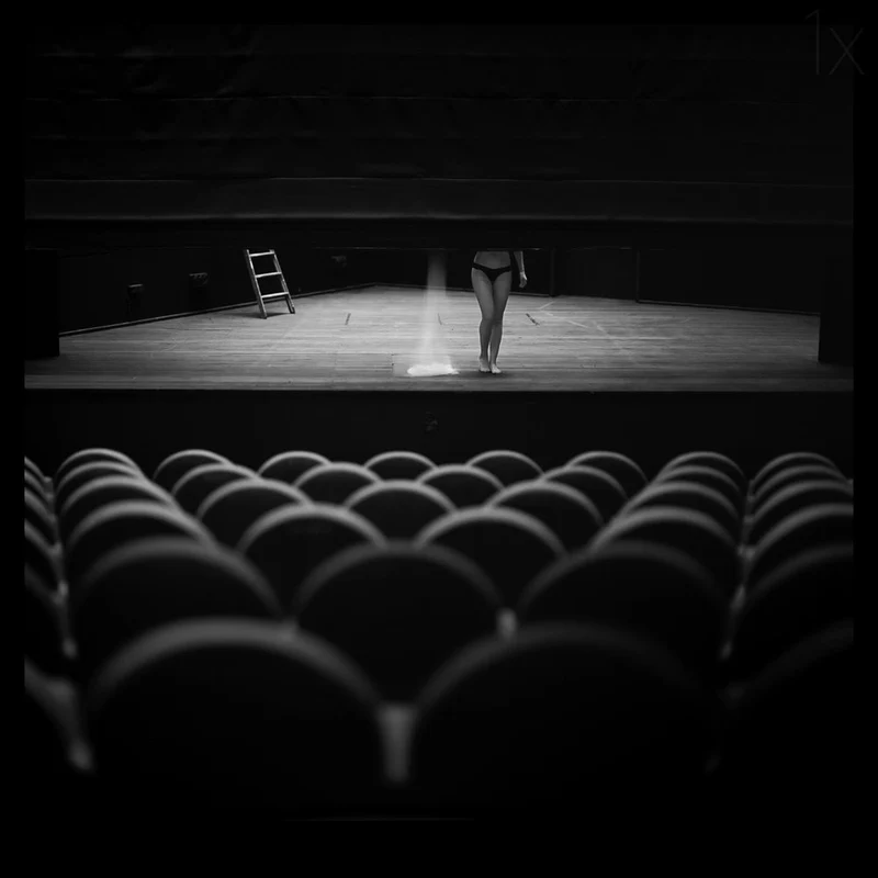 Woman On Silent Stage