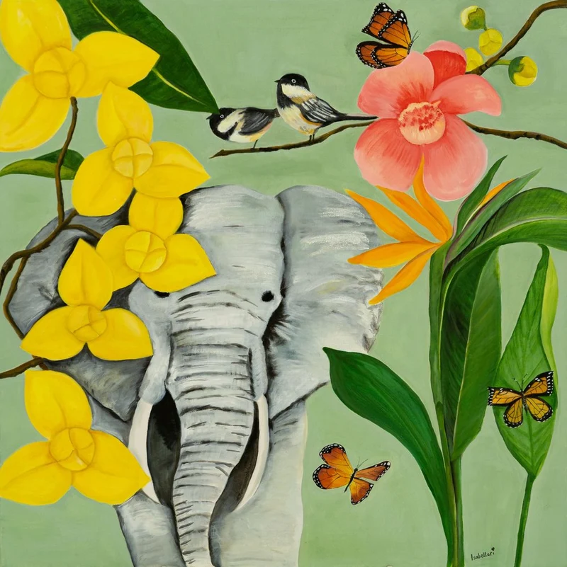 Tropical Elephant Garden