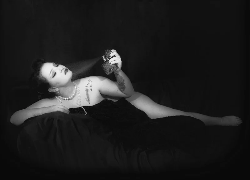 Spraying Perfume Glamour