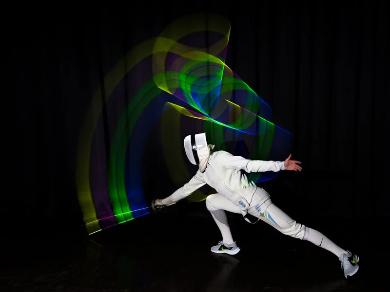 Virtual Fencing Light Trails