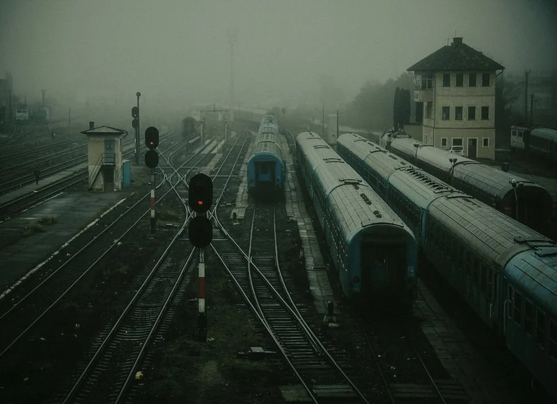 Misty Train Station