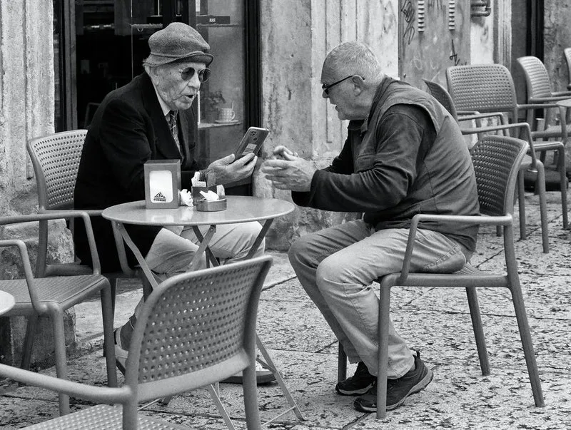Street Cafe Conversation