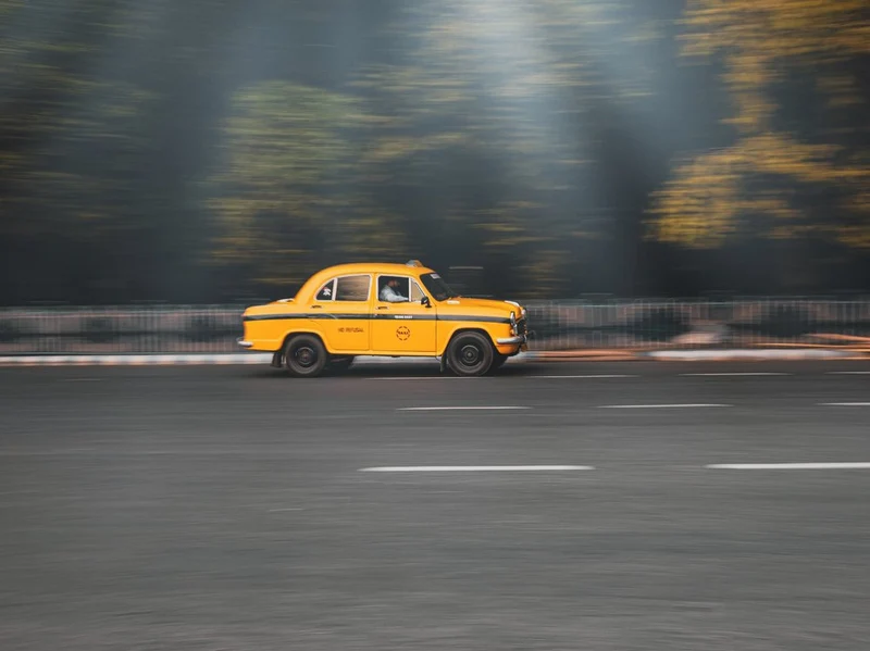 Speeding Yellow Taxi