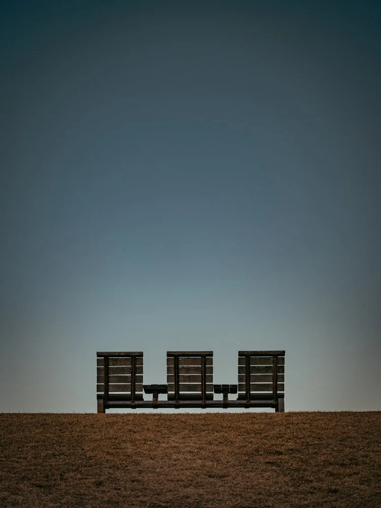 Empty Benches Open Sky