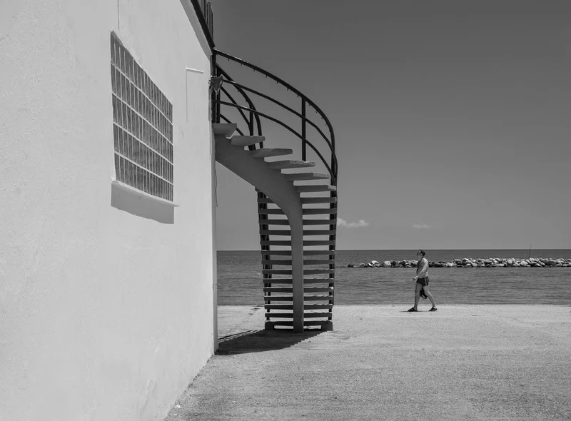 Monochrome Coastal Walk