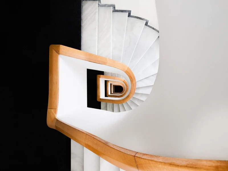 White Spiral Staircase