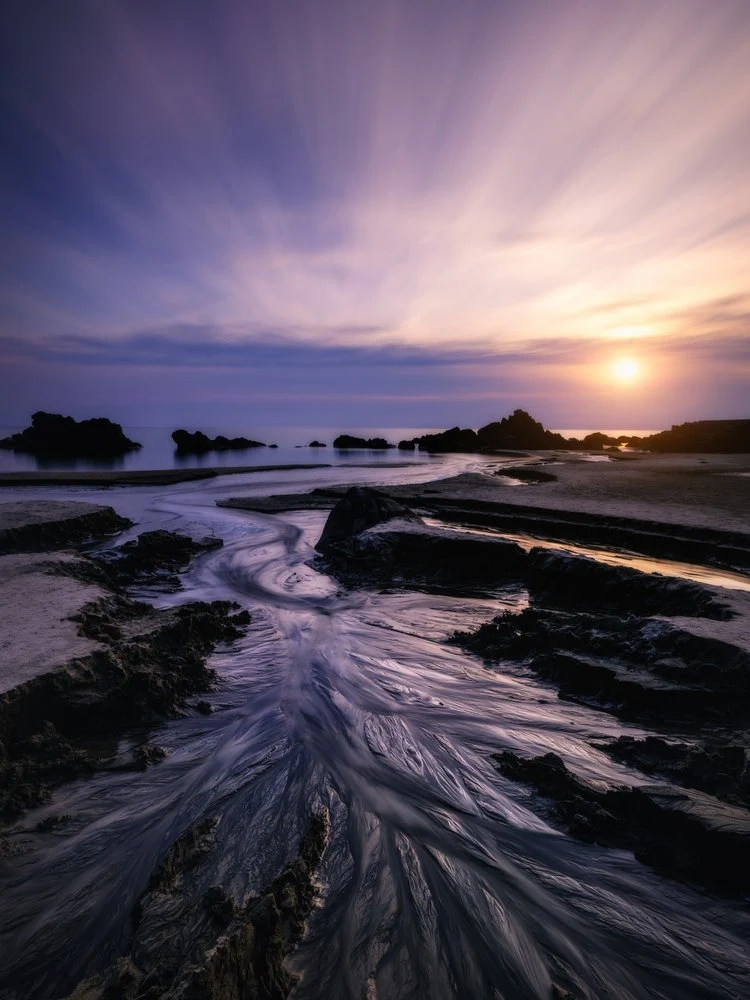 Coastal Sunset Flow