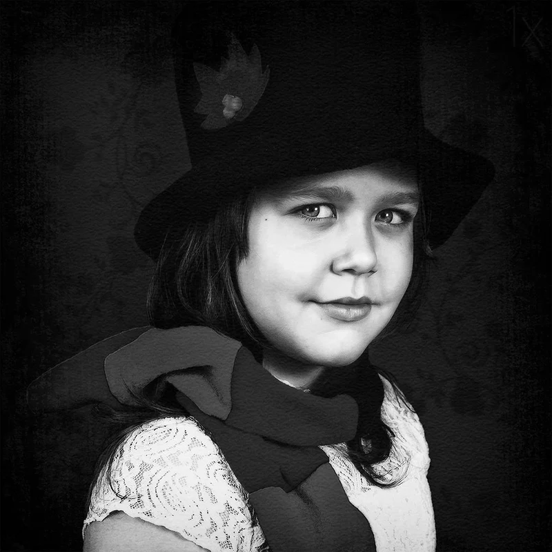 Whimsical Girl In Hat