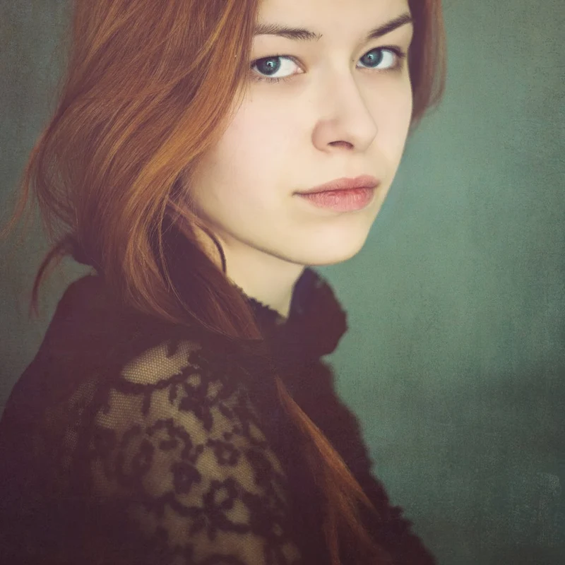 Pensive Redhead Portrait