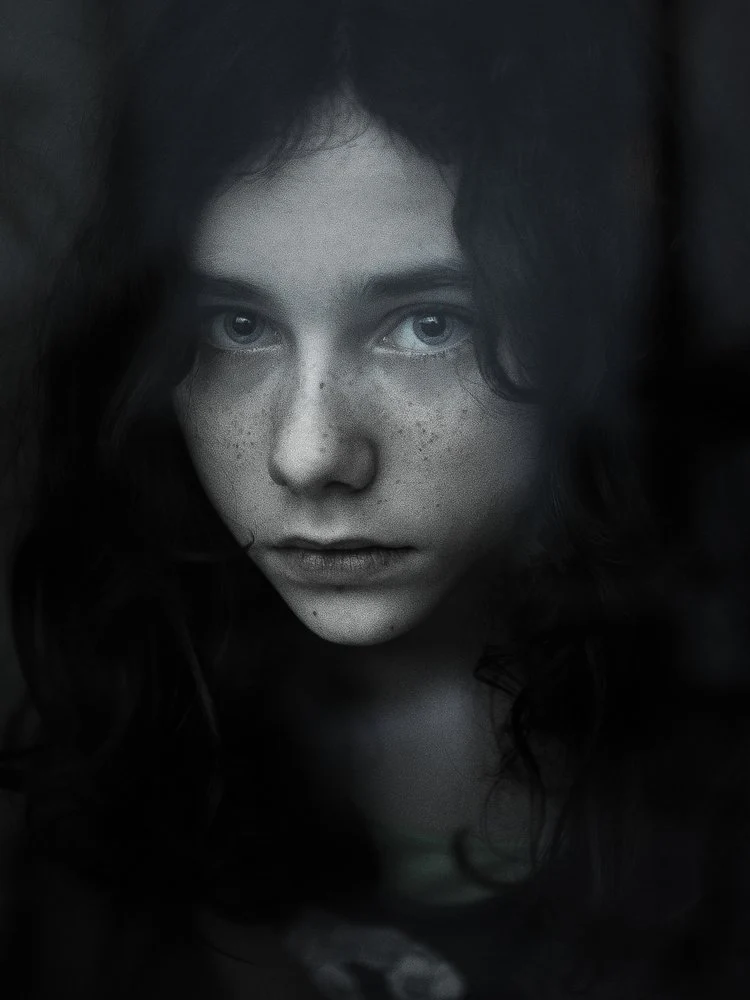 Moody Child Gaze