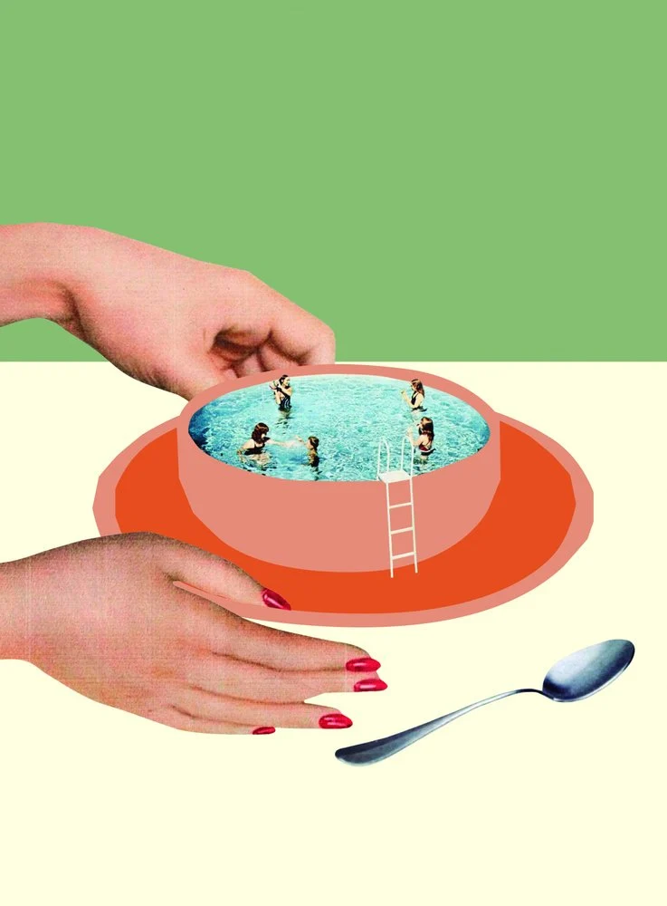 Surreal Pool in a Bowl