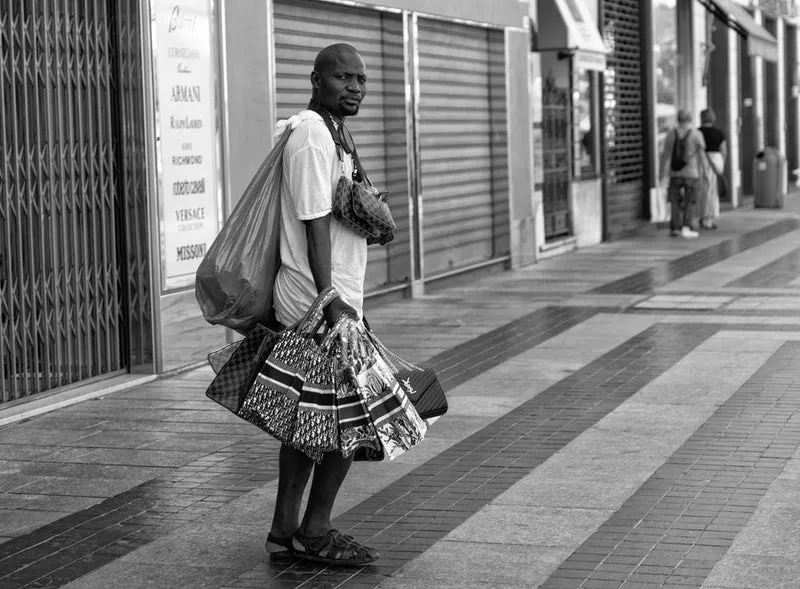 Urban Man with Bags
