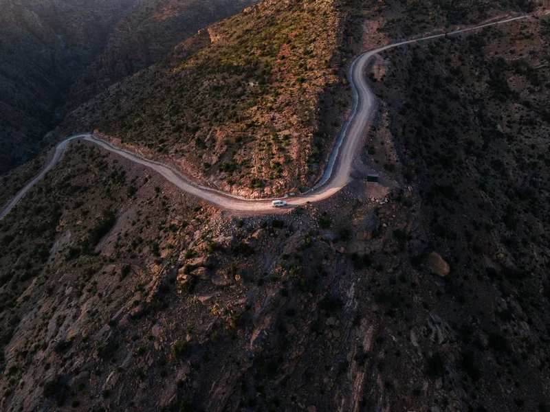 Golden Hour Mountain Drive