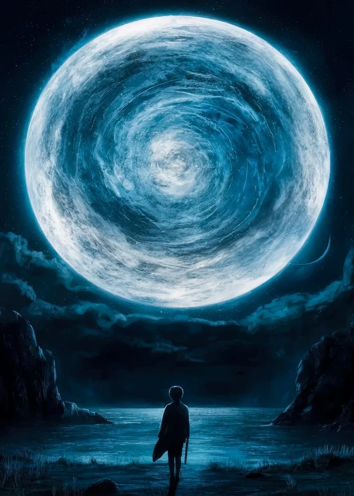 Deep Blue Moon Night