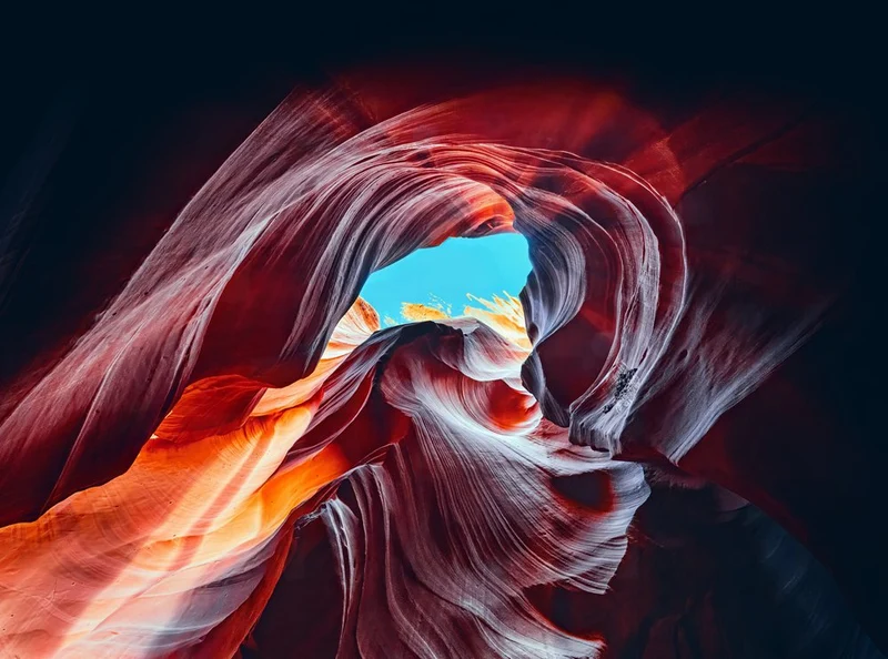 Vibrant Slot Canyon Light