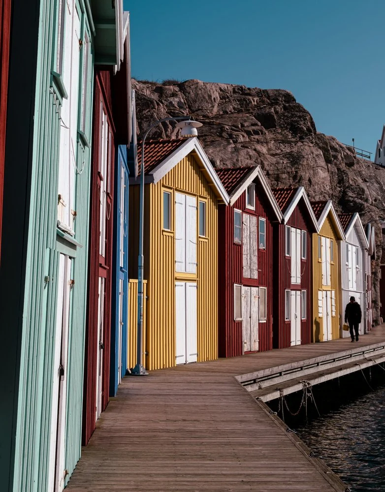 Colorful Nordic Boathouses