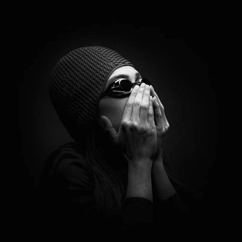 Dramatic Swimmer Portrait
