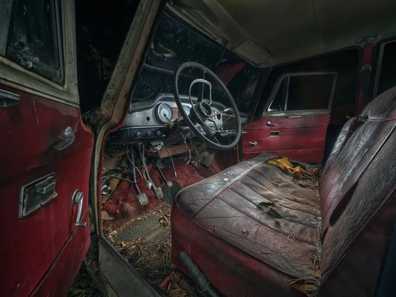 Abandoned Car Interior