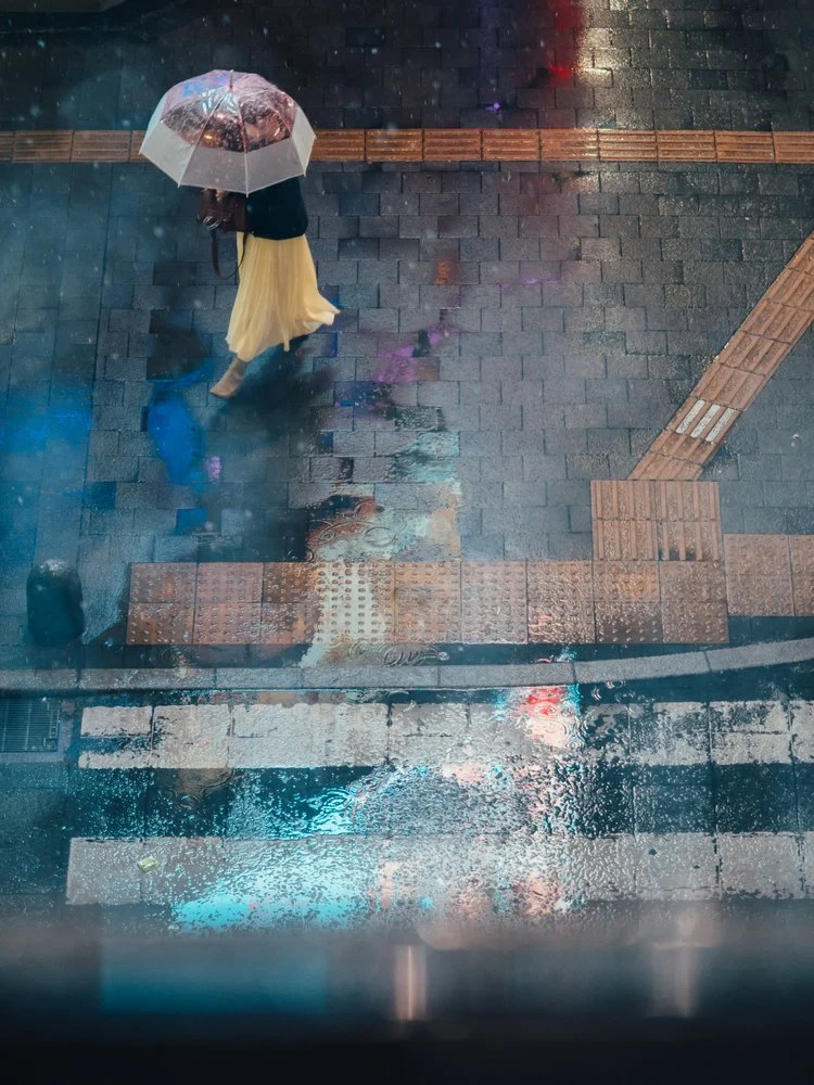 Colorful Rainy Street