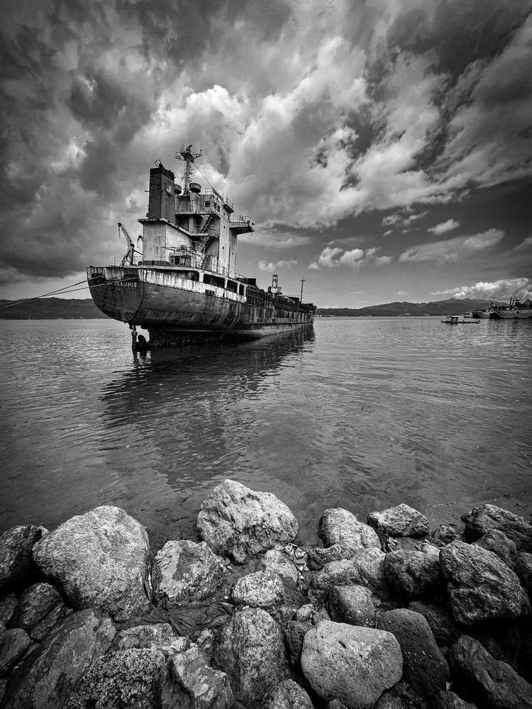 Old Ship Dramatic Sky