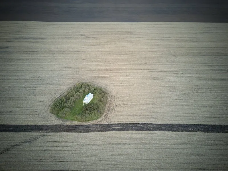 Isolated Home in Fields