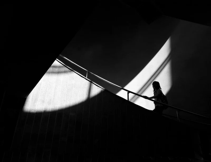 Staircase Light And Shadow
