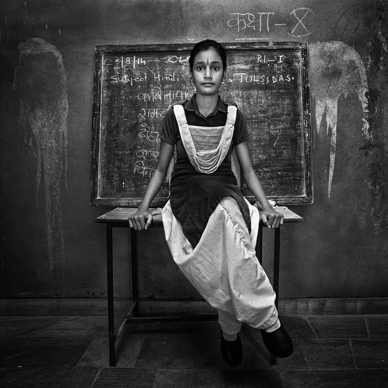 Thoughtful Indian Student