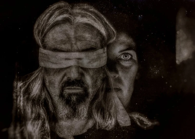 Mysterious Blindfold Gaze