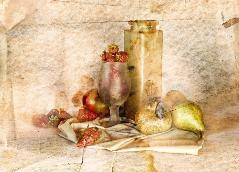 Vintage Fruit Still Life