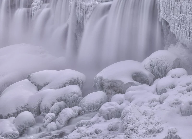 Frozen Winter Waterfall