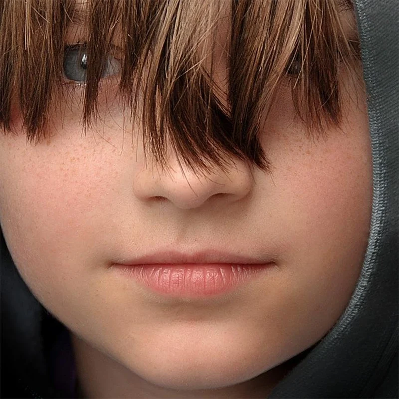 Freckled Child Portrait