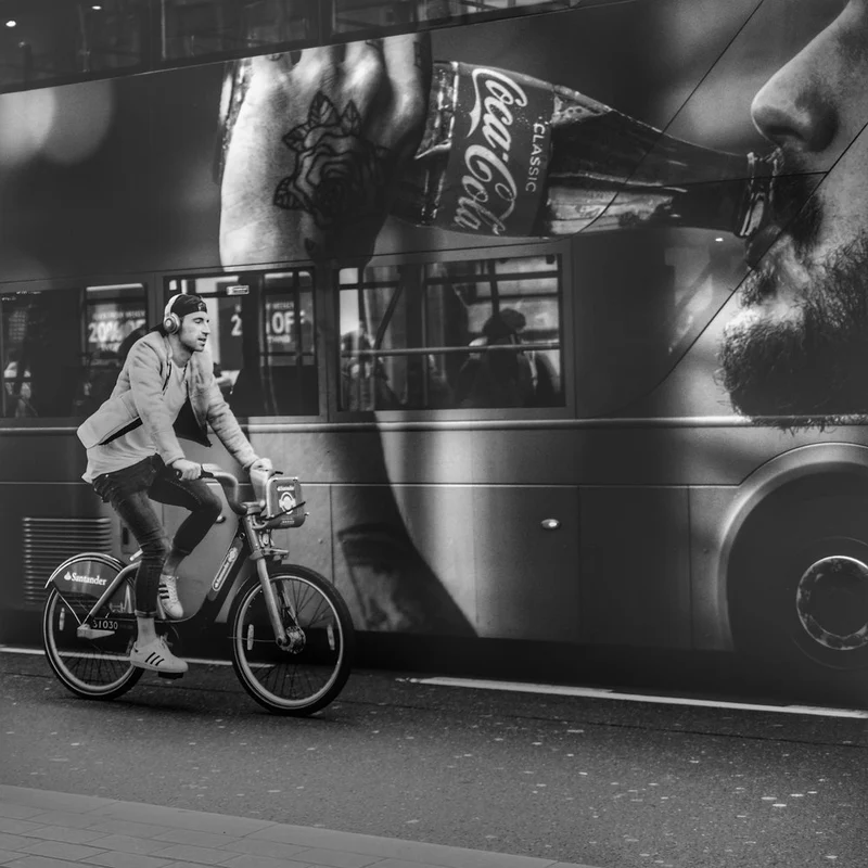 Urban Cyclist Shadow