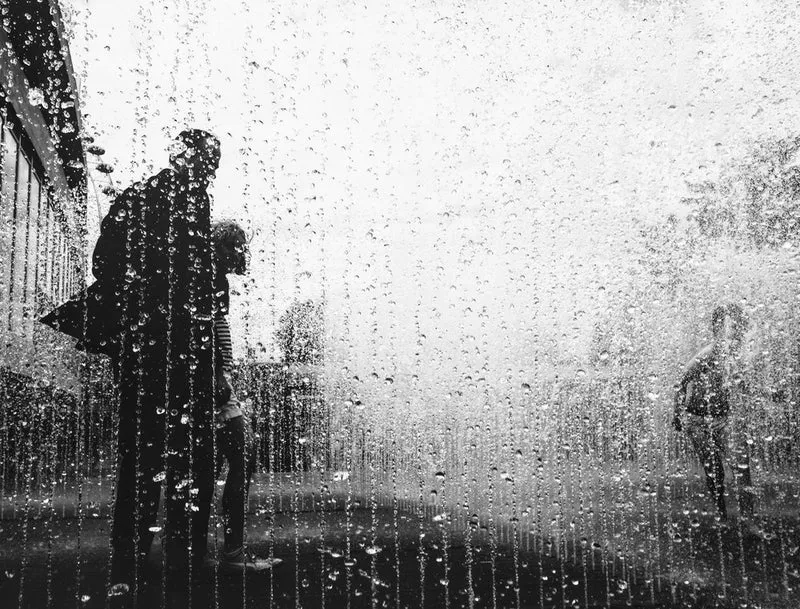 Water Fountain Silhouettes